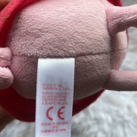 Peppa Pig Plush Stuffed Animal Toy 8" Character Toy by Ty Plushie Red Dr… - Picture 7 of 7